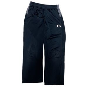 Youth Under Armour Black Gray Sweatpants